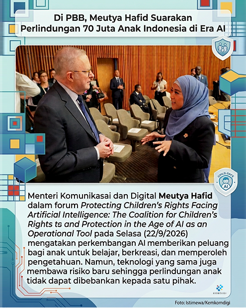 Di PBB, Meutya Hafid Suarakan Perlindungan 70 Juta Anak Indonesia di Era AI
